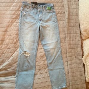 Gap cheeky straight high rise light wash jeans